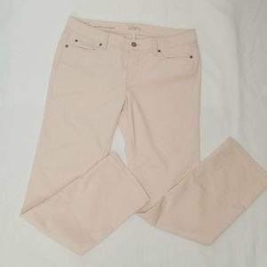 LOFT Pale Pink Modern Straight Corduroy Pant. 10P
